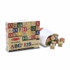 Melissa & Doug ABC 123 Wooden Blocks - 51pc