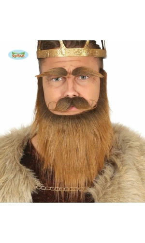 Brown Beard, Moustache & Eyebrows - 11973