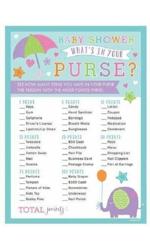 Game What's In Your Purse Game - 24pc
