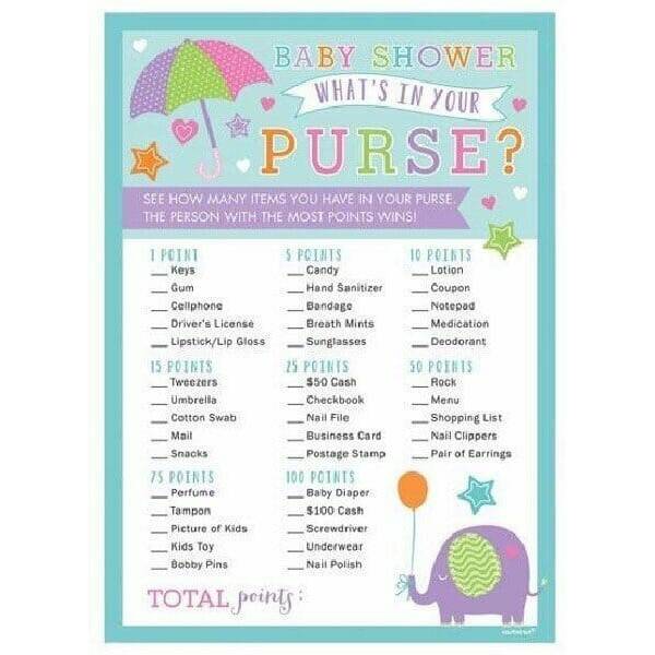 Game What's In Your Purse Game - 24pc