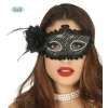 Black Mask With Jewels And Flower