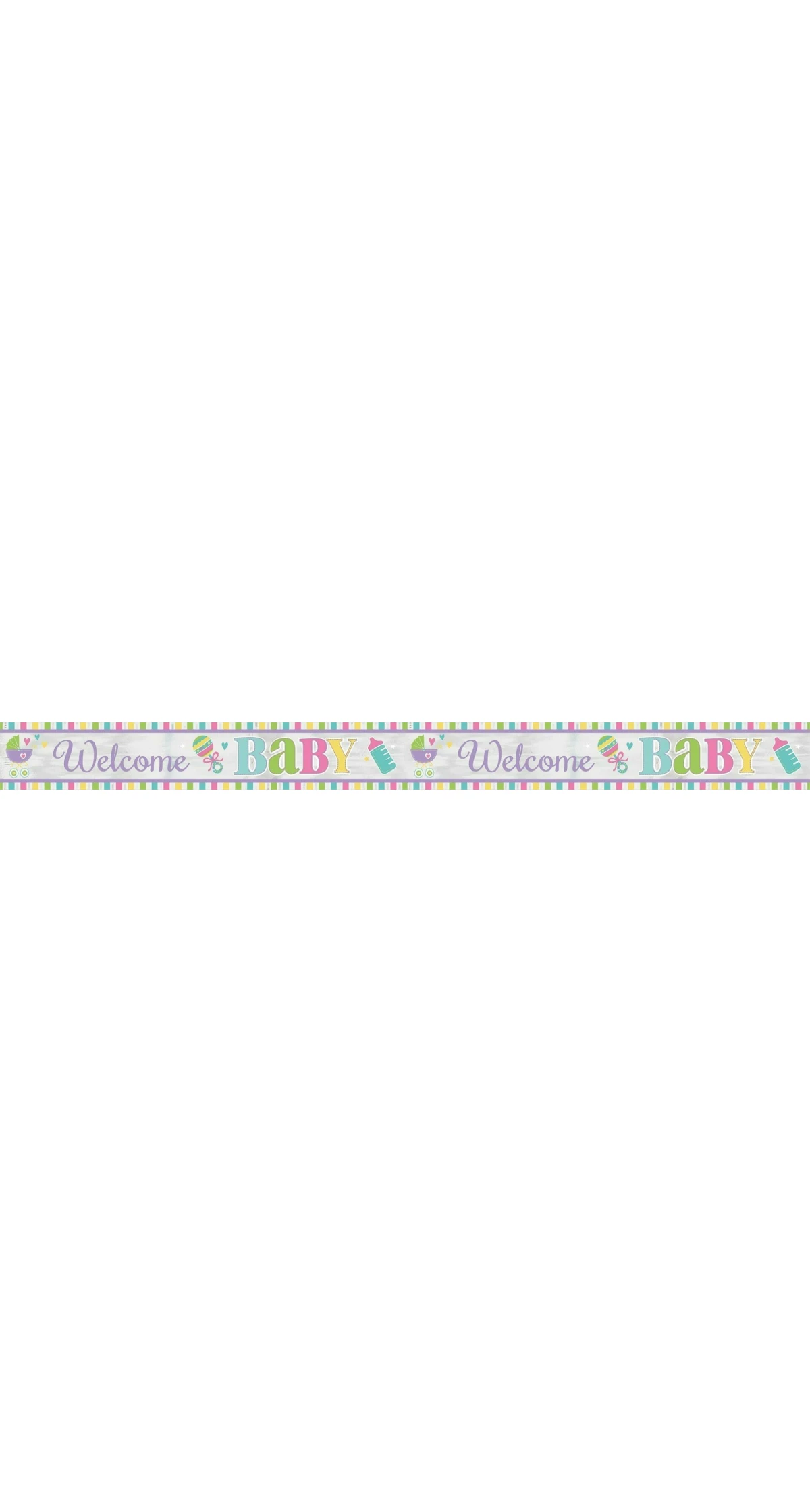 Woodland Baby Foil Banner - 7.62m