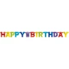 Happy Birthday Muti Coloured Letter Banner - 2.19m