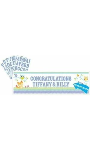 Woodland Baby Personalized Giant Banner Kit - 1.5m