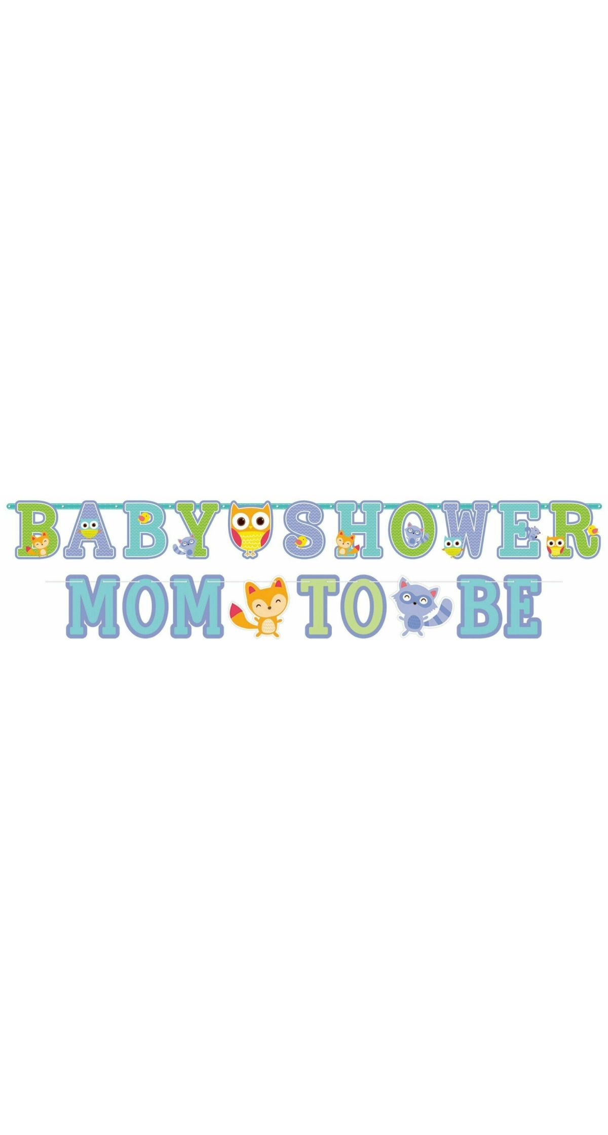 Woodland Baby Paper Jumbo Letter Banner - 2.43m