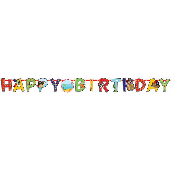 Little Pirate Jumbo Paper Letter Banner - 10 Feet