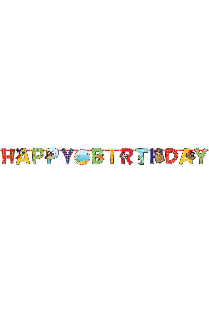 Little Pirate Jumbo Paper Letter Banner - 10 Feet