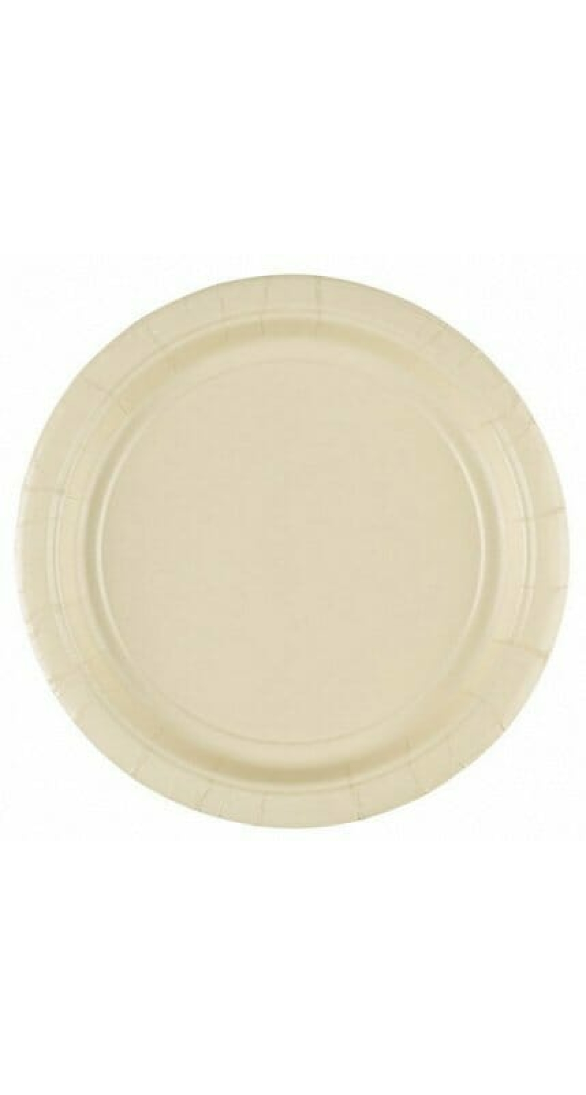 Vanilla Crème - 8 x Paper Plates 22.8 cm
