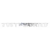 Just Married Silver Letter Banner