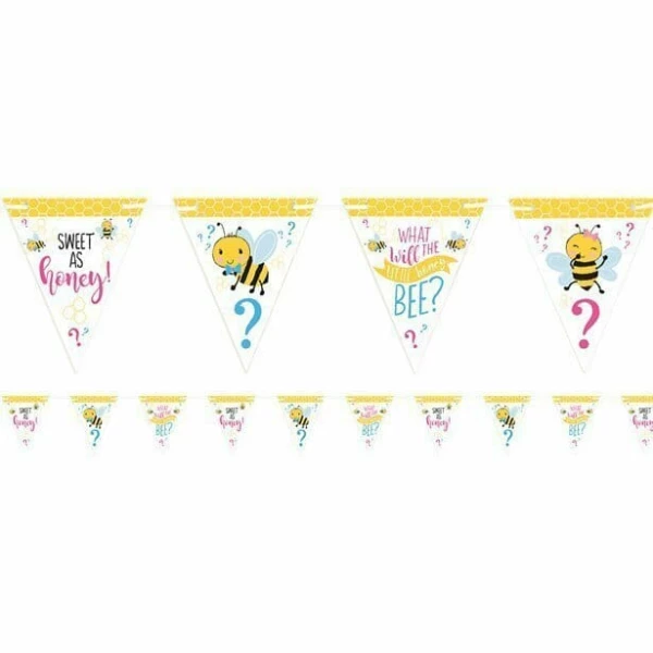 What Will It Bee? Pennant Banner - 457cm x 17.7 cm