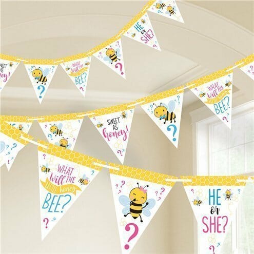 What Will It Bee? Pennant Banner - 457cm x 17.7 cm