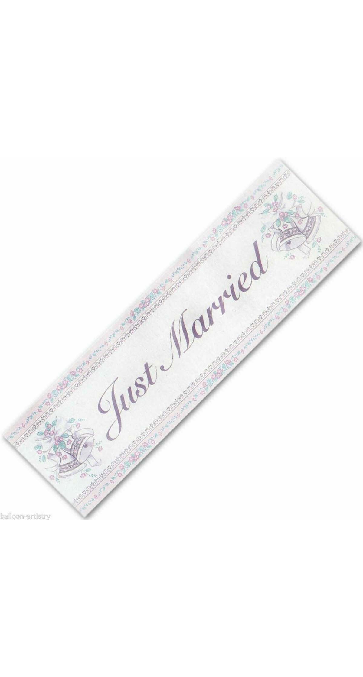 Giant Sign Banner Just Married