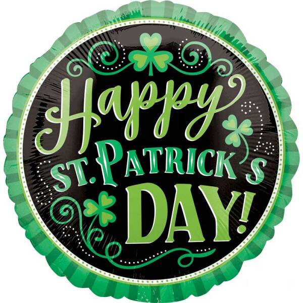 St Patrick's Day Clover Me Lucky  Foil Balloon- 18''