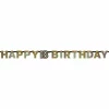 18th Gold Sparkling Celebration Paper Letter Banner - 2.13m