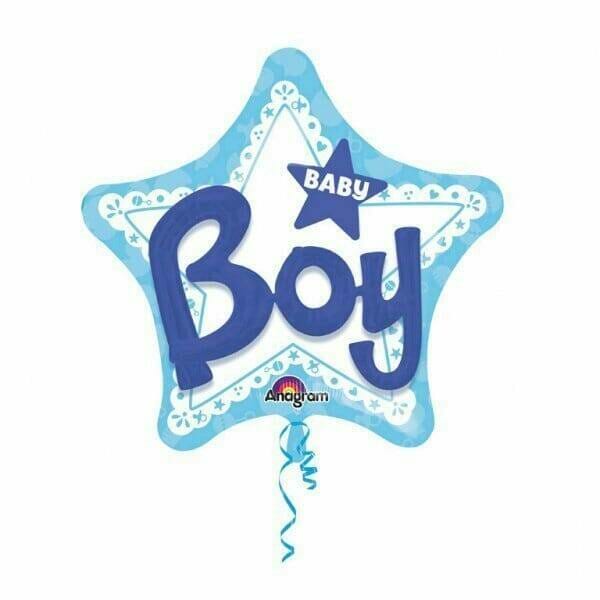 Multi Balloon Baby Boy Foil Balloon - 81 cm x 81cm