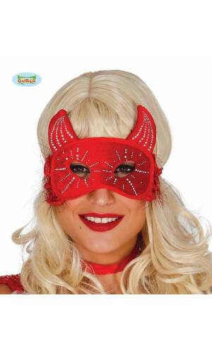 Red Devil Mask - Adult One Size