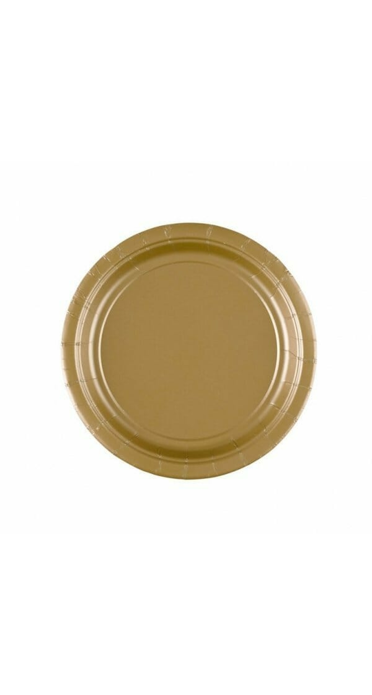 Gold - 8 x Paper Plates 22.9 cm
