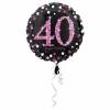 40 Happy Birthday Pink Foil Balloon 18'' - 45cm