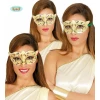 Venetian Mask (Blue, Red, Green) Assorted Colors - Adult One Size
