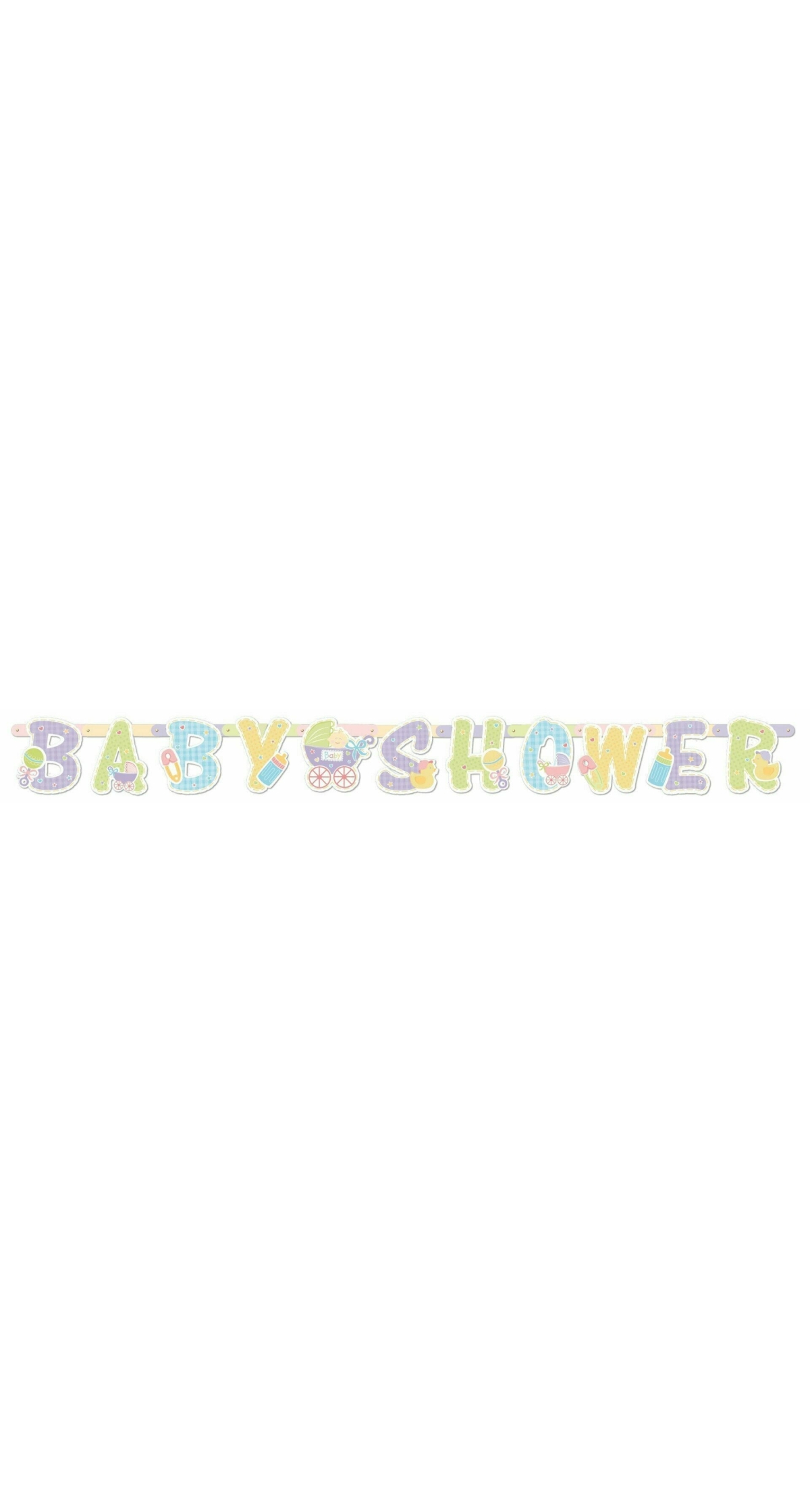 Baby Shower Tiny Bundle Paper Banner - 2.1m