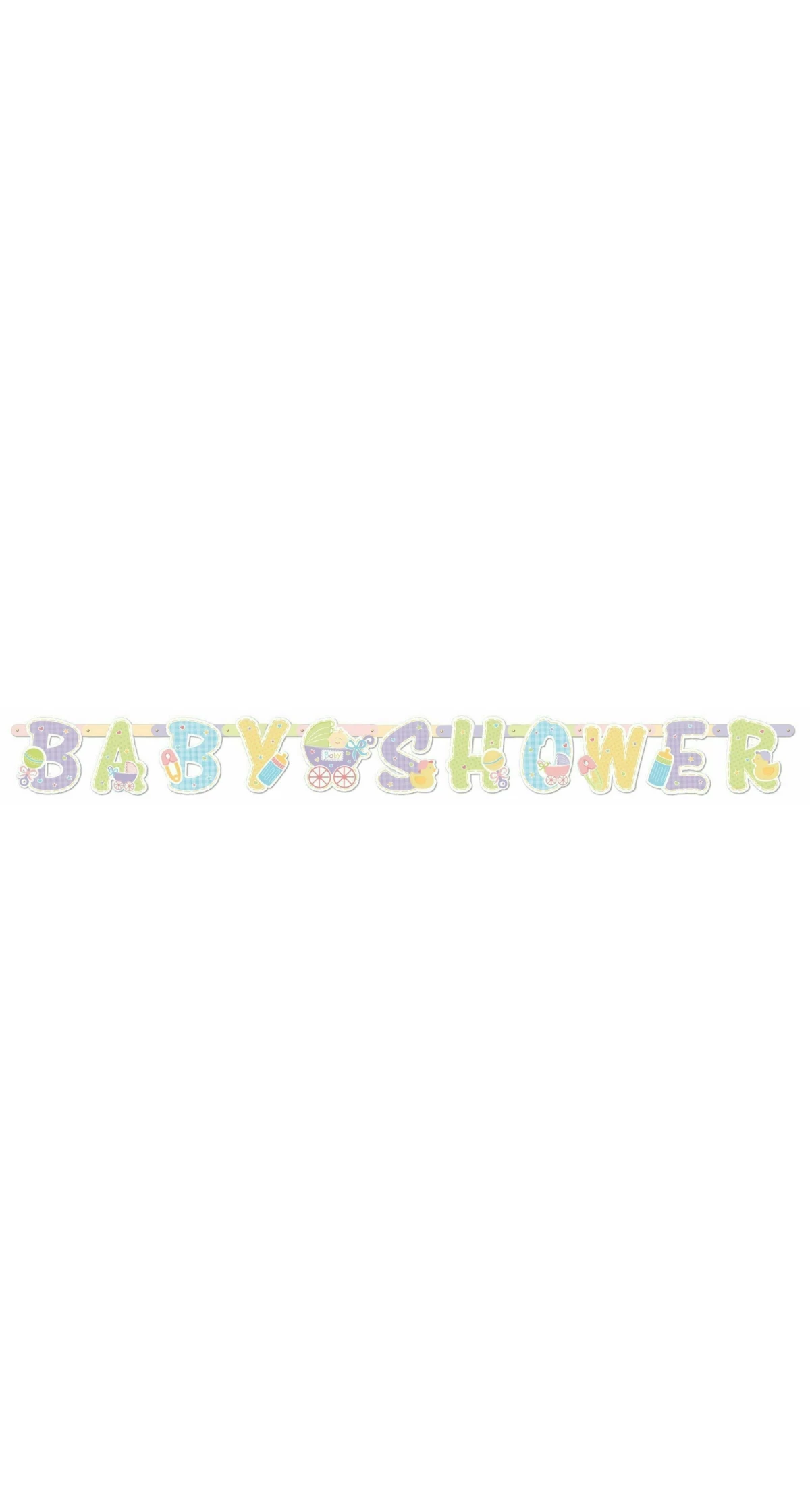 Baby Shower Tiny Bundle Paper Banner - 2.1m