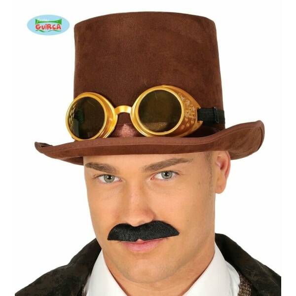 Top Hat Steam Punk With Glasses - Adult One Size