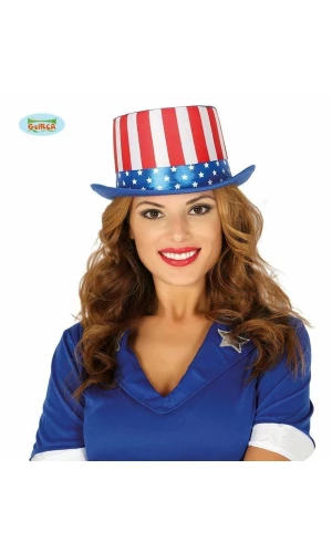American Flag Top Hat - Adult One Size
