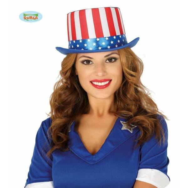 American Flag Top Hat - Adult One Size