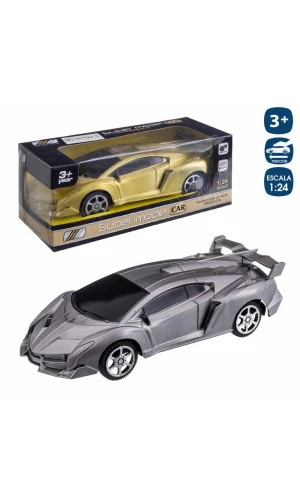 SPORT CAR FRICTION GOLD-SILVER 17 CM