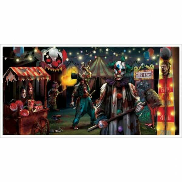 Halloween Foil Banner Creepy Carnevil - 165.1cm x 85cm