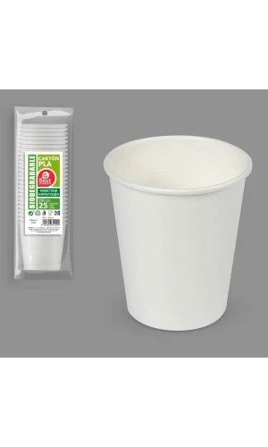 Paper Cups 200ml White - 25pk
