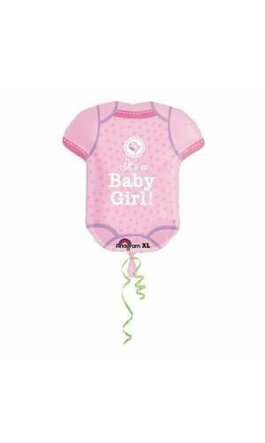 SuperShape Baby Shower With Love Girl Foil Balloon - 55 x 60 cm