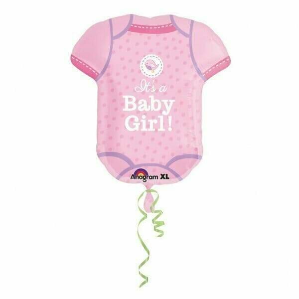 SuperShape Baby Shower With Love Girl Foil Balloon - 55 x 60 cm