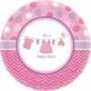 It's A Girl Baby Shower With Love Paper Plates 17.8cm - 8pk