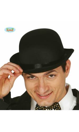 Black Bowler Hat (13351) - Adult One Size