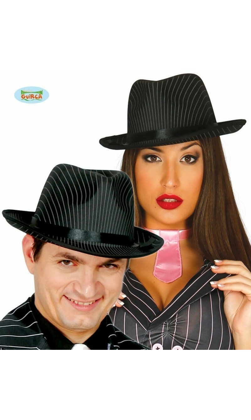 Gangstar Satin Black Striped Hat