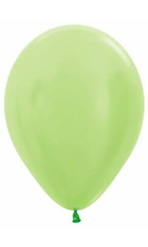 Satin Pearl - Lime Green 12" Balloon