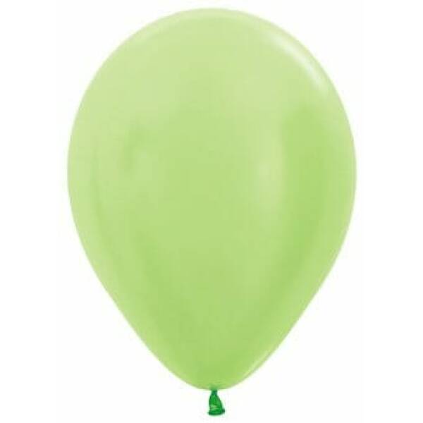 Satin Pearl - Lime Green 12" Balloon