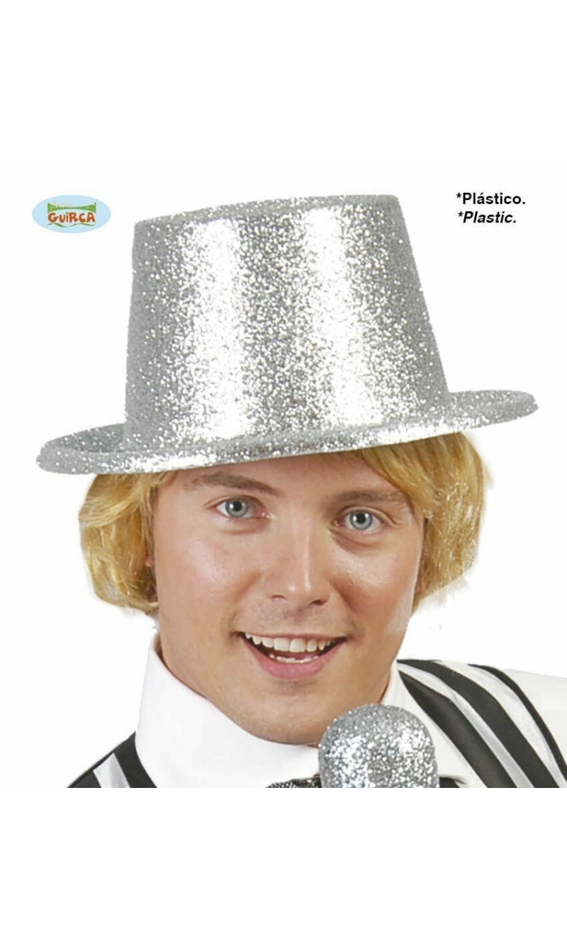 Frosted Silver Top Hat