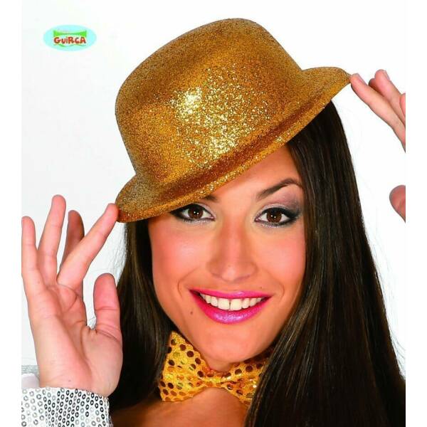 Bowler Hat Frosted Gold - Adult One Size
