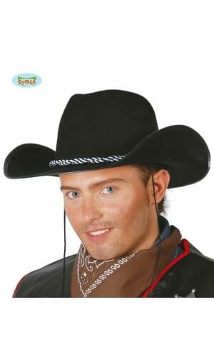 Black Felt Cowboy Hat