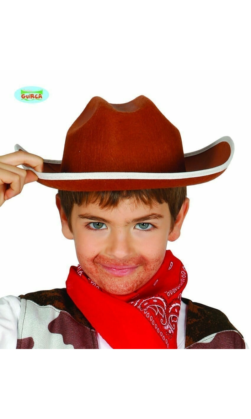 Cowboy Brown Hat - Child One Size