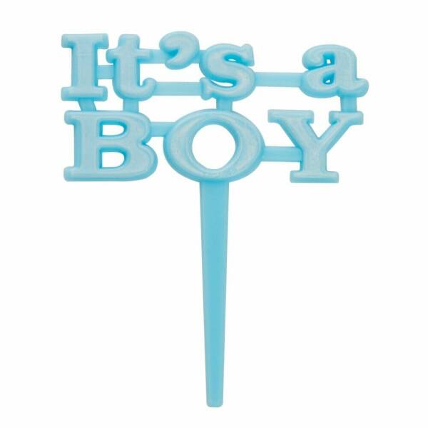 It's a Boy Blue Cake Picks - 8pk