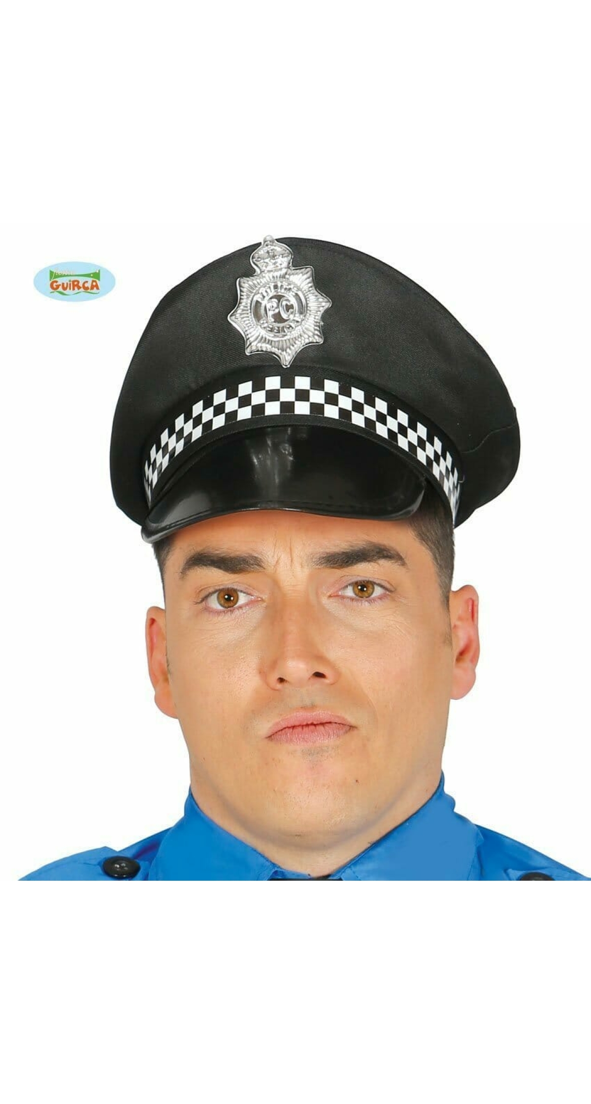 Police Checkered Hat - Adult One Size