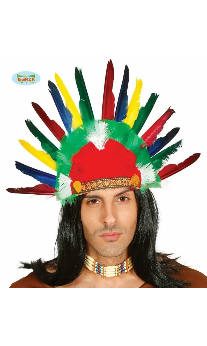 Indian Feather Headpiece - Adult One Size