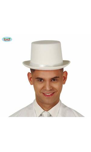 Top Hat White - Adult One Size