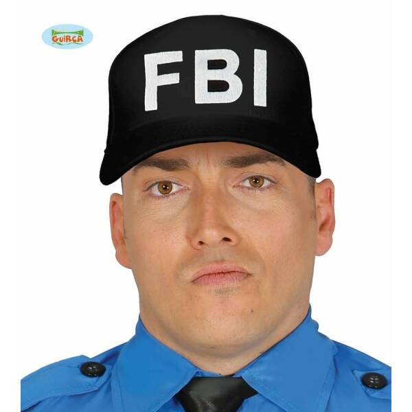 Black F.B.I. Hat - Adult One Size