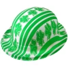 St Patrick's Day Plastic Shamrock Bowler Hat - 1pk