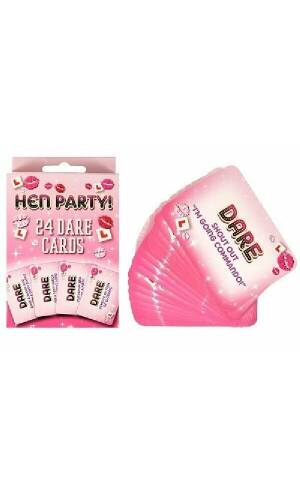 Hen Party Girls Night Out Dare Cards - 24pk