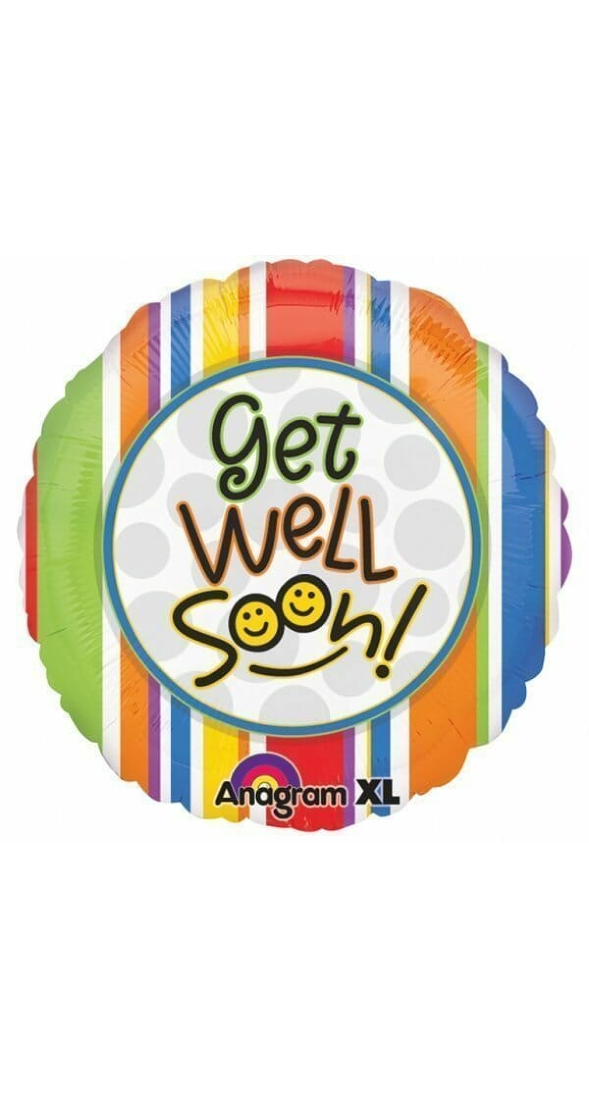 Get Well Soon Smiles Foil Balloon 18''